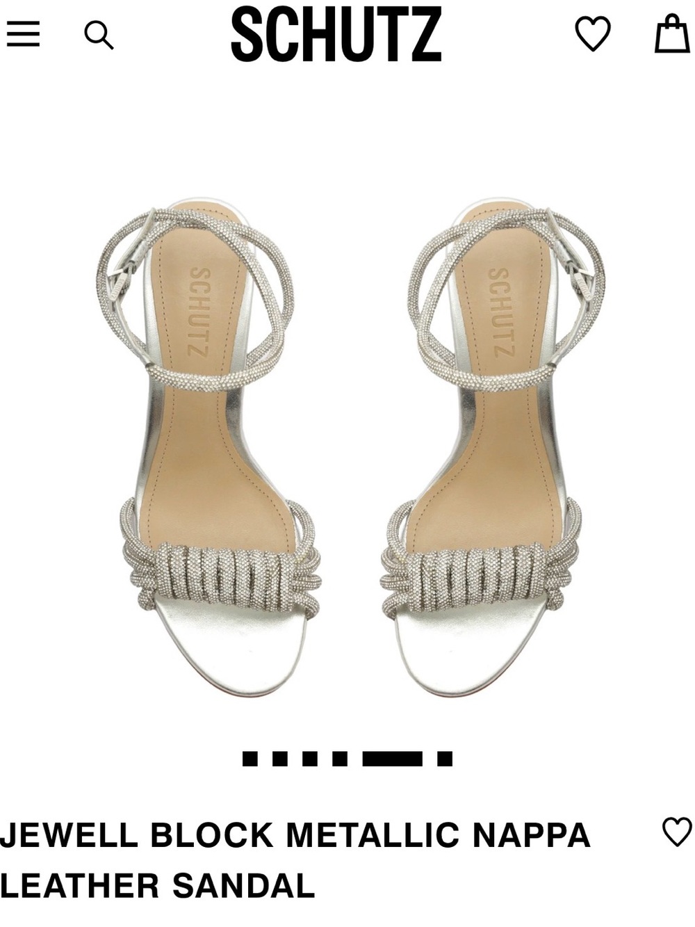 SCHUTZ jewel block Ankle-Strap Sandal